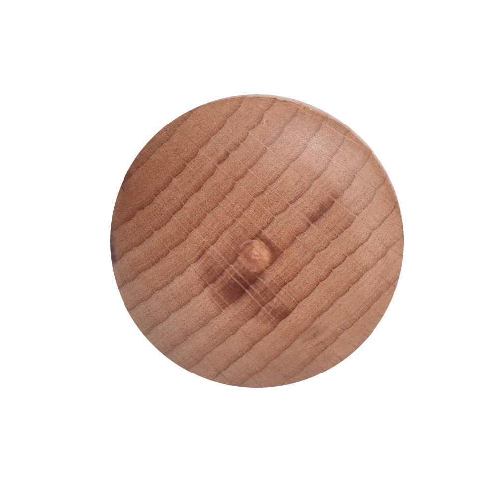 Handmade Plain Natural Wooden Round Knobs